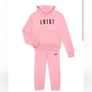 Kids Amiri Sweatsuit In Pink Size 4T